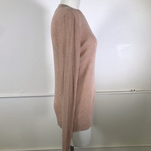 Halogen X Atlantic-Pacific Pink Metallic Sweater - Picture 3 of 8